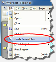 Create Fusion File